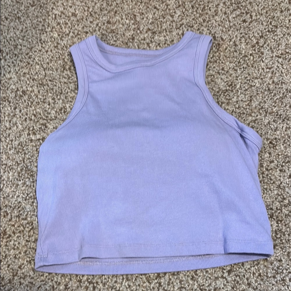 Lavender Ribbed Tank Top